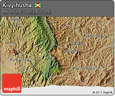 Satellite 3D Map of Kivyihusha