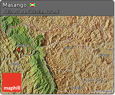 Satellite 3D Map of Masango