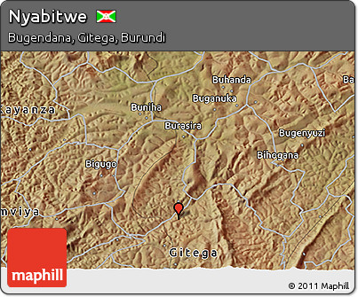 Satellite 3D Map of Nyabitwe