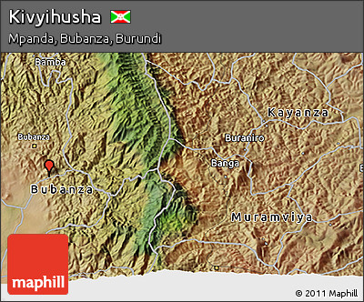 Satellite 3D Map of Kivyihusha