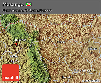 Satellite 3D Map of Masango