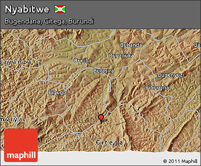 Satellite 3D Map of Nyabitwe