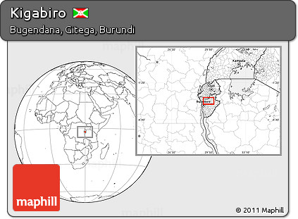 Blank Location Map of Kigabiro