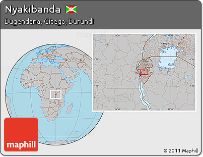 Gray Location Map of Nyakibanda