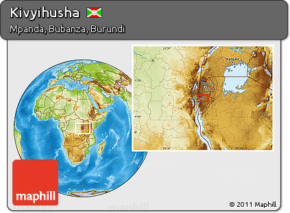 Physical Location Map of Kivyihusha