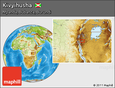 Physical Location Map of Kivyihusha