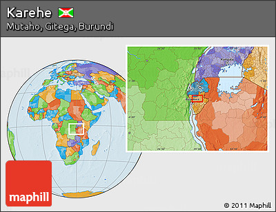 Political Location Map of Karehe