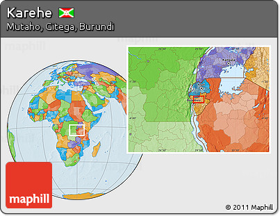 Political Location Map of Karehe