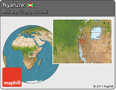 Satellite Location Map of Nyarure