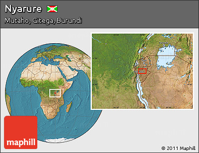 Satellite Location Map of Nyarure