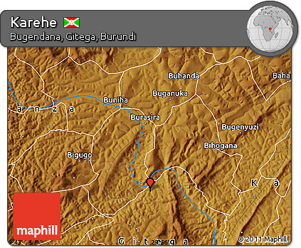 Physical Map of Karehe