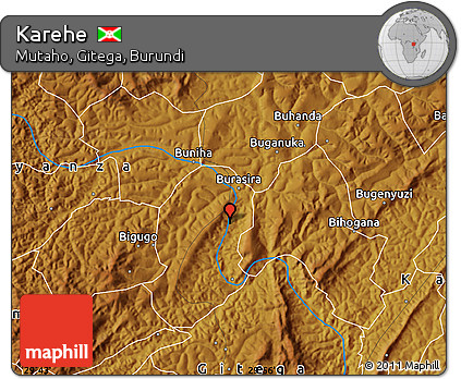 Physical Map of Karehe