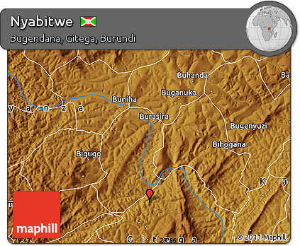Physical Map of Nyabitwe