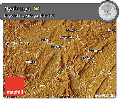 Physical Map of Nyabunya