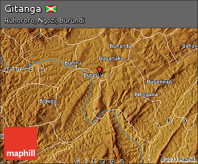 Physical Map of Gitanga