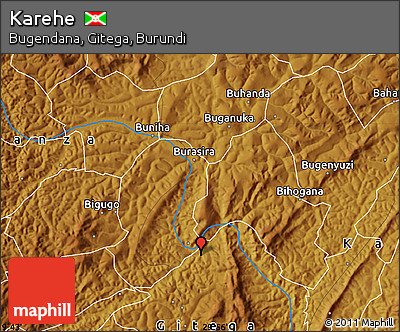 Physical Map of Karehe