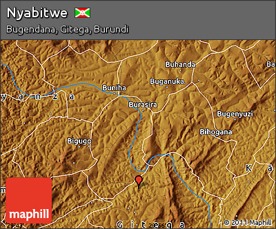 Physical Map of Nyabitwe