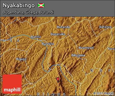 Physical Map of Nyakabingo