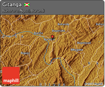 Physical Map of Gitanga