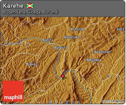 Physical Map of Karehe