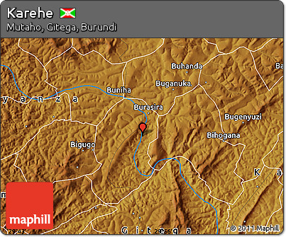 Physical Map of Karehe