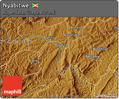Physical Map of Nyabitwe