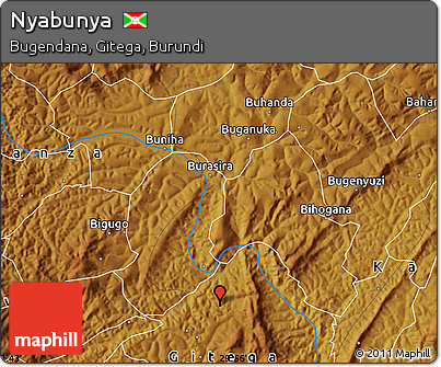 Physical Map of Nyabunya