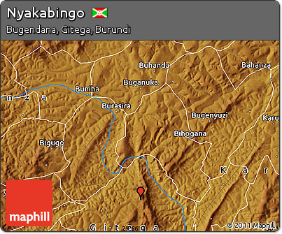 Physical Map of Nyakabingo