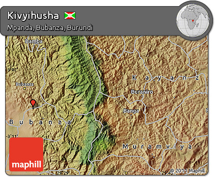 Satellite Map of Kivyihusha