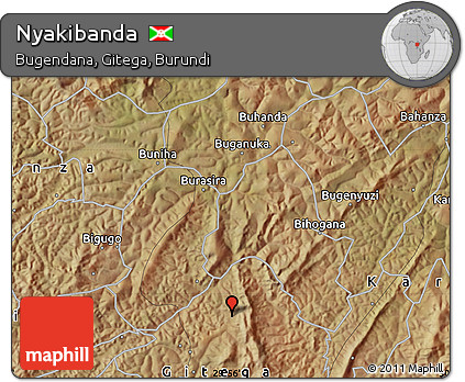 Satellite Map of Nyakibanda