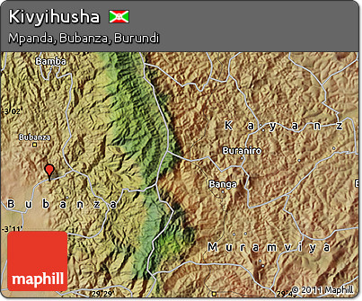 Satellite Map of Kivyihusha