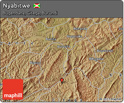 Satellite Map of Nyabitwe