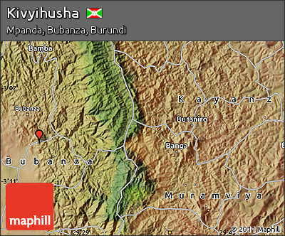Satellite Map of Kivyihusha