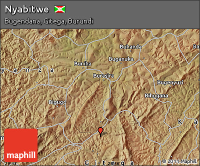 Satellite Map of Nyabitwe