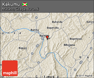 Shaded Relief Map of Kakumu