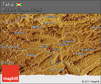 Physical Panoramic Map of Taba