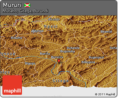 Physical Panoramic Map of Mururi