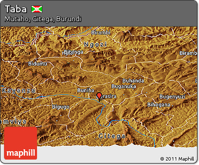 Physical Panoramic Map of Taba