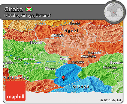 Political Panoramic Map of Gitaba