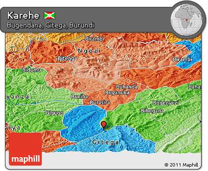 Political Panoramic Map of Karehe