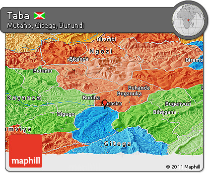 Political Panoramic Map of Taba