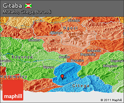 Political Panoramic Map of Gitaba
