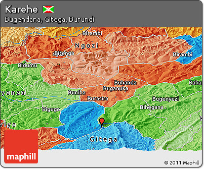 Political Panoramic Map of Karehe
