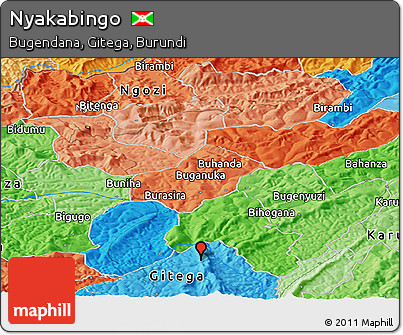 Political Panoramic Map of Nyakabingo
