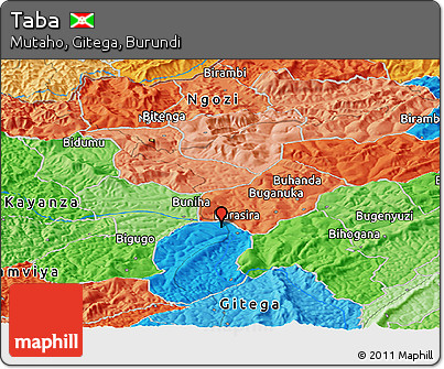 Political Panoramic Map of Taba