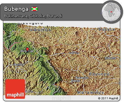 Satellite Panoramic Map of Bubenga