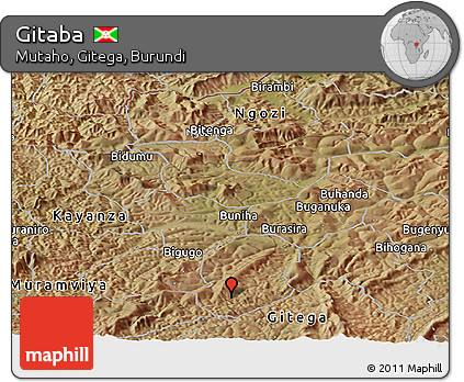 Satellite Panoramic Map of Gitaba