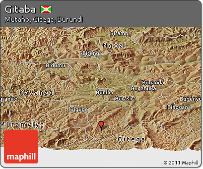 Satellite Panoramic Map of Gitaba