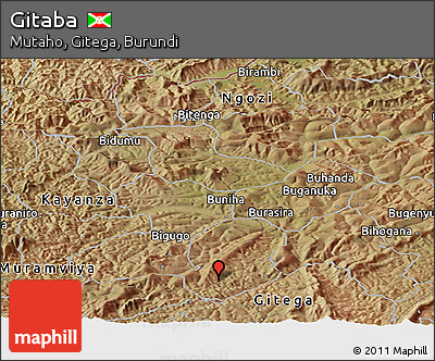 Satellite Panoramic Map of Gitaba