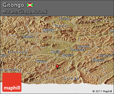 Satellite Panoramic Map of Gitongo